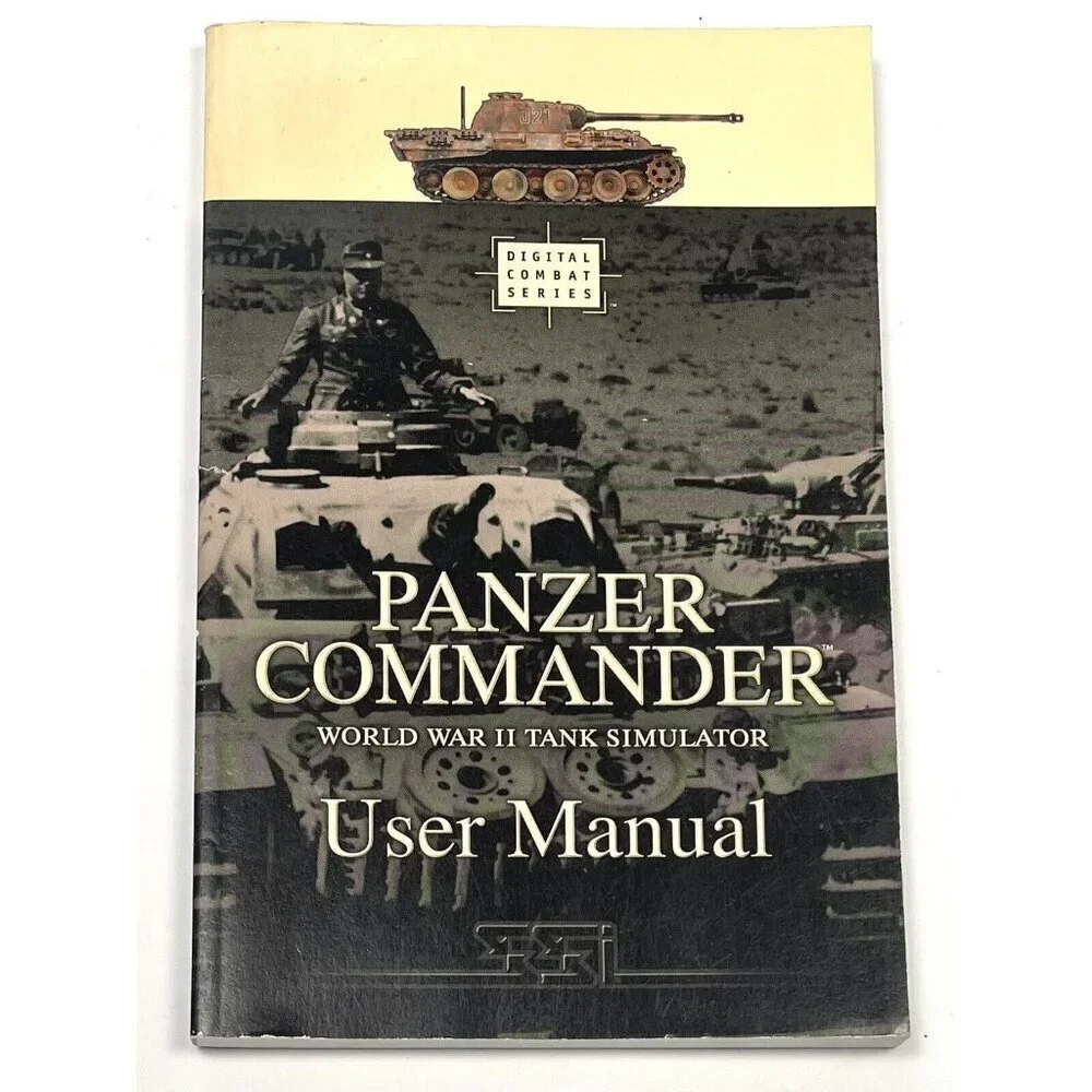 Panzer Commander: World War II Tank Simulator PC Game USER MANUAL ONLY EUC